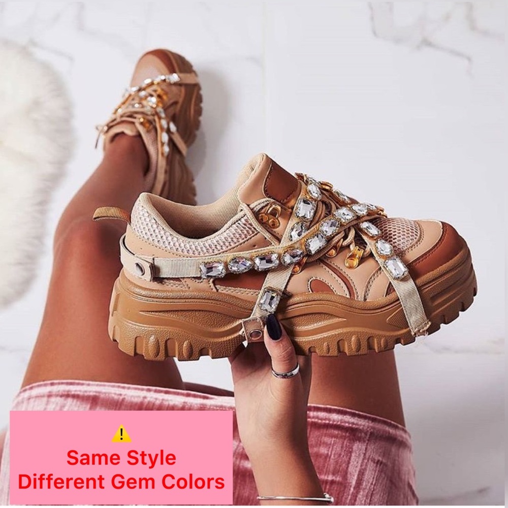 EGO Fever Gem Strap Sneakers (UK 5/7 US)